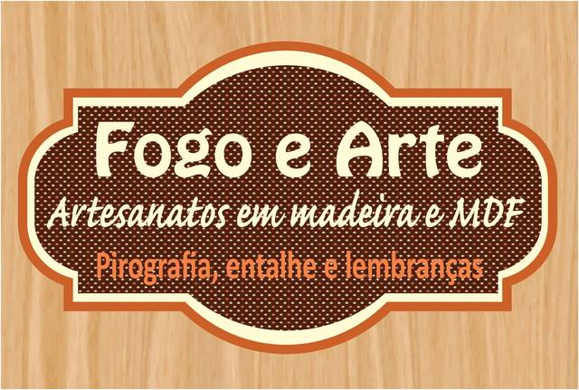 Logo fogo e arte display